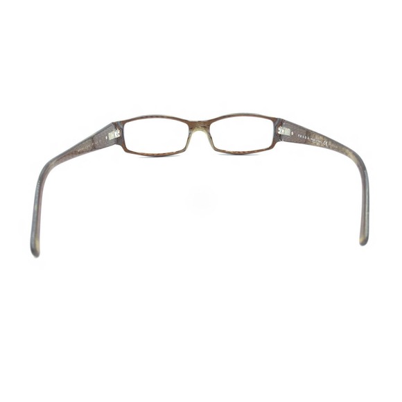 Prada VPR 03H 7BP-1O1 Brown Rectangle Eyeglasses Frames 51-16 135 Italy Designer - Picture 5 of 12